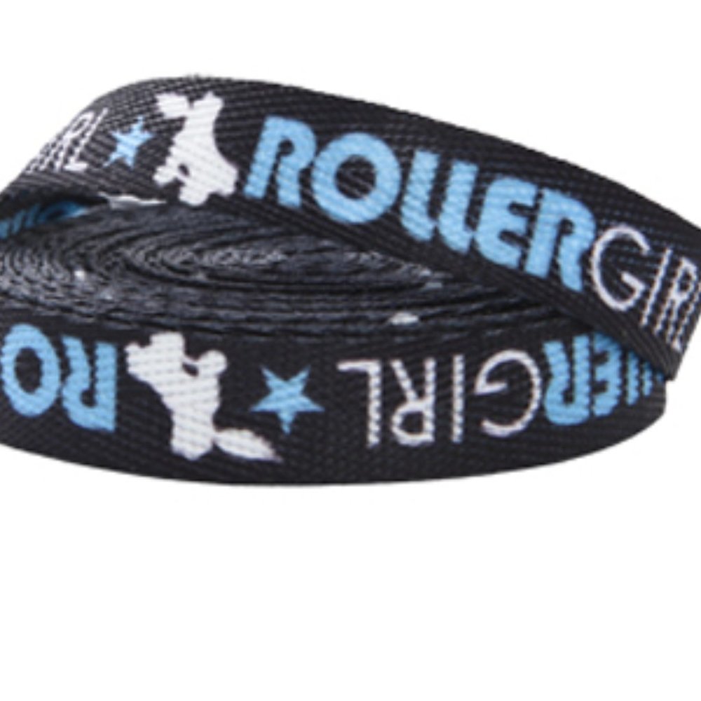 SOURPUSS - 72" ROLLER SKATE, ROLLER DERBY BOOT LACES / BLU ROLLER GIRL *…